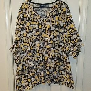 Plus Size Tafford Scrub Set 4x Pants 5x Top